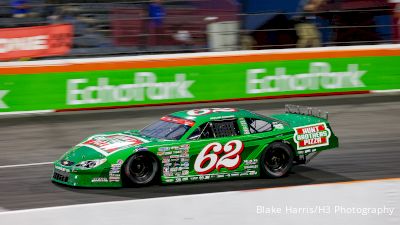 Keelan Harvick Reacts After Podium Finish At North Wilkesboro Speedway