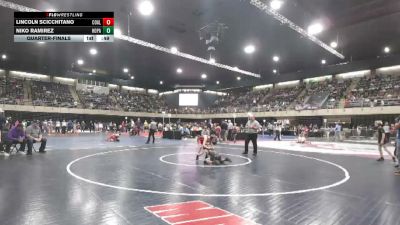 74 lbs Quarterfinal - Lincoln Scicchitano, Coal Township vs Niko Ramirez, Hopatcong