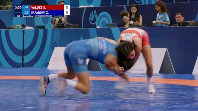 40 kg 1/4 Final - Sophia Valdez, United States vs Zaytuna Saparova, Uzbekistan