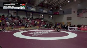 131 lbs Champ. Round 1 - Hania Halverson, Colorado Mesa University vs Regan Rosseter, Chadron