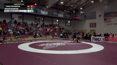 131 lbs Champ. Round 1 - Hania Halverson, Colorado Mesa University vs Regan Rosseter, Chadron
