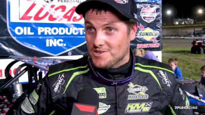 Ricky Thornton Jr. Reacts After Lucas Oil Late Model Win At Eagle Raceway
