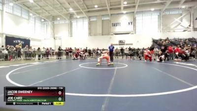 116 lbs Champ. Round 2 - Joe Card, Whitney Point Youth Wrestling Club vs Jacob Sweeney, NWAA