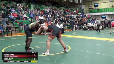 285 lbs Cons. Round 5 - Eric Bush, Perrysburg vs Chris Fair, Washington (Massilon)