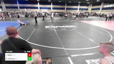54 lbs Round Of 16 - Liam Baker, Savage House WC vs Bear Holloway, Mat Demon WC