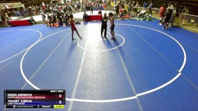 120 lbs Cons. Round 3 - Aiden Armenta, Silver Creek High School Wrestling vs Yousef Jubrail, LAWC/Chaminade