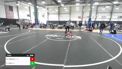 46 lbs Final - Bentley Coberly, Lebanon Mat Club vs Carson Lee, Run To Danger