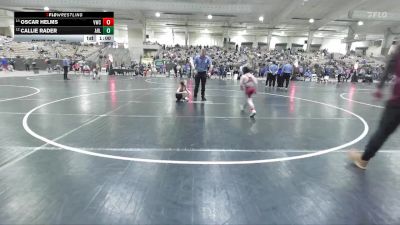 70 lbs Quarterfinal - Callie Rader, Bradley Pride WC vs Oscar Helms, Vikings Wrestling Club