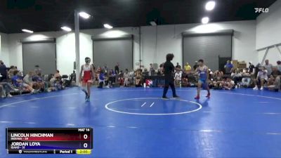 114 lbs Round 3 (8 Team) - Lincoln Hinchman, Indiana vs Jordan Loya, Idaho