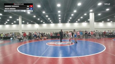 120 lbs Cons. Sub-rd Of 16 - Andrew Uszenski, KD Training Center vs Jeson Medina, Alpha