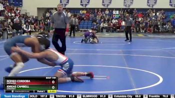 126 lbs Cons. Round 6 - Idreas Cambell, SANDUSKY vs Romeo Cordoba, NAPOLEON