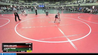 64-68 lbs Semifinal - Aurora Priebe, Mn Elite vs Vayda Van Camp, Mollitium Wrestling Club