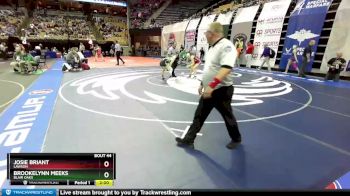 125 Class 1 lbs Champ. Round 1 - Brookelynn Meeks, Blair Oaks vs Josie Briant, Lawson