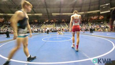 140 lbs Consi Of 8 #2 - Jaeden Johnson, Fort Gibson Youth Wrestling vs Hunter Myers, Tironook Wrestling