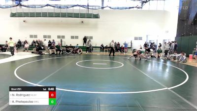 120 lbs Consi Of 8 #2 - Nicholas Rodriguez, Maloney vs Adrian Photopoulos, New Milford