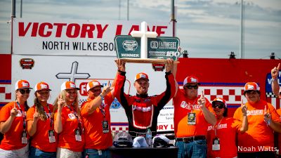 Craig Lutz Reacts After Winning Crazy NASCAR Modified Race At North Wilkesboro