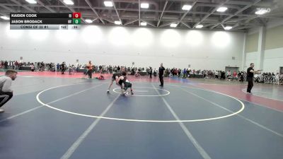113 lbs Consi Of 32 #1 - Kaiden Cook, RI vs Jason Brodack, NY