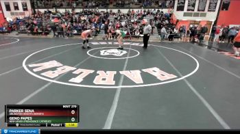 152 lbs Champ. Round 3 - Parker Sena, Arlington Heights (HERSEY) vs Geno Papes, New Lenox (PROVIDENCE CATHOLIC)