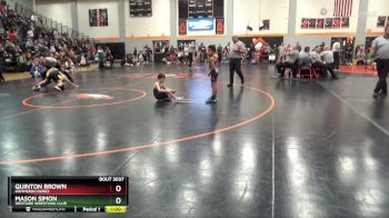 PW-11 lbs Semifinal - Quinton Brown, Hammerin Hawks vs Mason Simon, Westside Wrestling Club