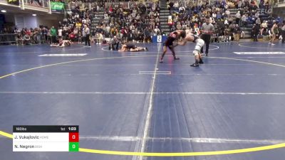 160 lbs R-64 - Jovan Vukajlovic, Homewood Flossmoor-IL vs Nicky Negron, Bishop McDevitt