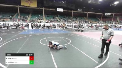 62 lbs Quarterfinal - Bayne Fleck, Wrecking Crew vs Colton Causey, Division Bell Wrestling