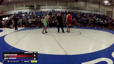 215 lbs Champ. Round 2 - Gavin Gaylor, OH vs Eric Magana, IL