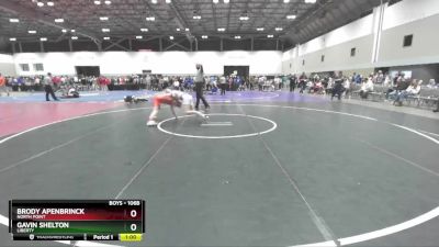 106B Cons. Round 3 - Gavin Shelton, Liberty vs Brody Apenbrinck, North Point