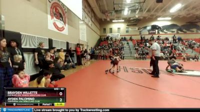 63 lbs Cons. Round 2 - Brayden Willette, Cle Elum Mat Miners Wrestling Club vs Ayden Palomino, Toppenish USA Wrestling Club