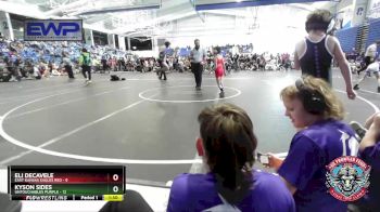 64 lbs Round 1 (4 Team) - Eli DeCavele, East Kansas Eagles Red vs Kyson Sides, Untouchables Purple