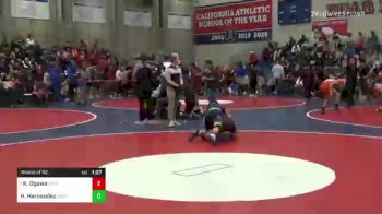 121 lbs Round Of 32 - Kekoa Ogawa, Central Catholic vs Hector Hernandez, Hesperia