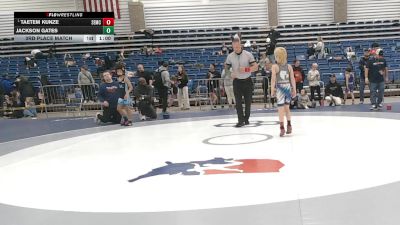 71 lbs 3rd Place Match - Jackson Gates vs Taetem Kunze, Salem Elite Mat Club
