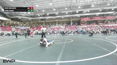 64 lbs Cons. Round 2 - Riko Delgado, Carroll vs Luke Crain, Team Tulsa