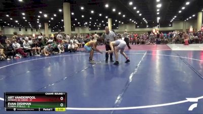 150 lbs Round 1 (32 Team) - Evan Dishman, Florida Pitbulls vs Art Vanderpool, Patriots WC Green