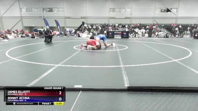 190 lbs Round 1 (16 Team) - James Elliott, Oklahoma Red vs Sonny Acuna, California Red