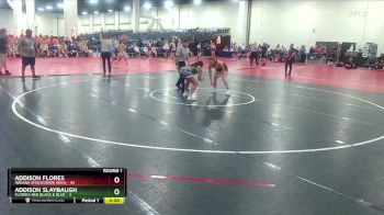 140 lbs Round 1 (8 Team) - Addison Flores, Indiana Smackdown Girls vs Addison Slaybaugh, Florida Red Black & Blue