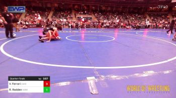 115 lbs Quarterfinal - Vinny Ferrari, Cardinal Wrestling Club vs Ryatt Rodden, Harrah Little League Wrestling