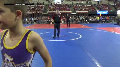 54 lbs Champ. Round 2 - Oakley Miner, Laurel Matburners vs Gabriel Fulton, Powell Wrestling Club