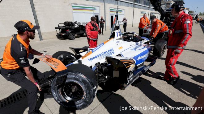 Kyle Larson Crashes At Indy 500, Ending Run At The Double | WATCH