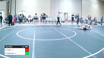 123 lbs Consi Of 16 #1 - Shyann Page, Colorado Outlaws vs Roxy Robinson, Crismon Wrestling