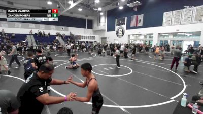 132 lbs Cons. Round 7 - Daniel Campos, La Quinta vs Zander Rogers, Pounders Wrestling Club