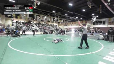 43 lbs Round 1 - Kekoa Sheldahl, MTC - MANTANONA TRAINING CENTE vs Maddox Rodriguez, The Valley Wrestling Club
