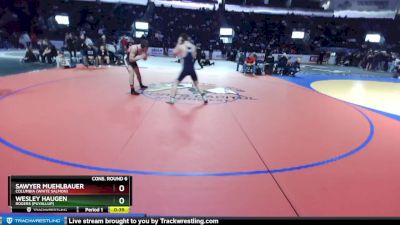 190 lbs Cons. Round 6 - Wesley Haugen, Rogers (Puyallup) vs Sawyer Muehlbauer, Columbia (White Salmon)