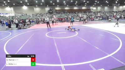 73 lbs Quarterfinal - Qasim Kamal, Alpha Dawg vs Landyn Stills, Relentless