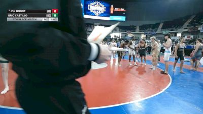 6A 106 lbs 5th Place Match - Jon Boone, Gardendale Hs vs Eric Castillo, Russell County