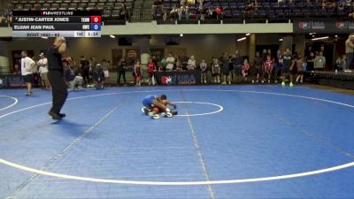 63 lbs 5th Place Match - Justin-Carter Jones, Toss Em Up Wrestling Academy vs Elijah Jean Paul, HeadHunters Wrestling Club