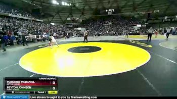 Champ. Round 2 - Marjorie McDaniel, Orting (Girls) vs Peyton Johnson, Forks (Girls)