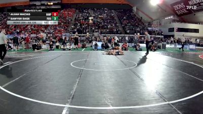 6A 126 lbs Semifinal - Alijah Macias, Nampa vs Sawyer Sage, Post Falls