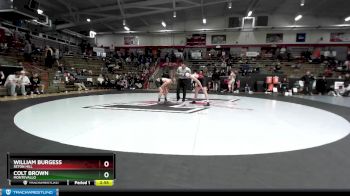 125 lbs Cons. Round 4 - William Burgess, Seton Hill vs Colt Brown, Montevallo