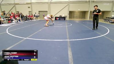 144 lbs Placement Matches (16 Team) - Tyrell Robby, Florida vs Adam Whittier, Wisconsin