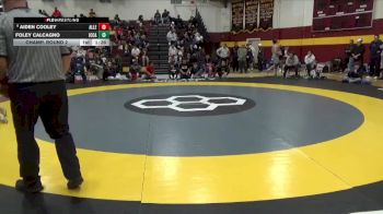 215 lbs Champ. Round 2 - Foley Calcagno, IC Catholic Prep vs Aiden Cooley, Allen